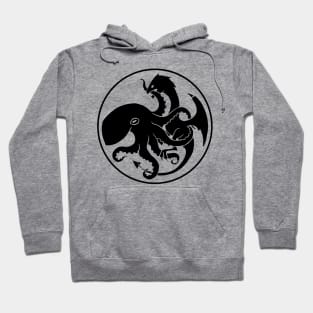 Dragon and Kraken BLK Hoodie